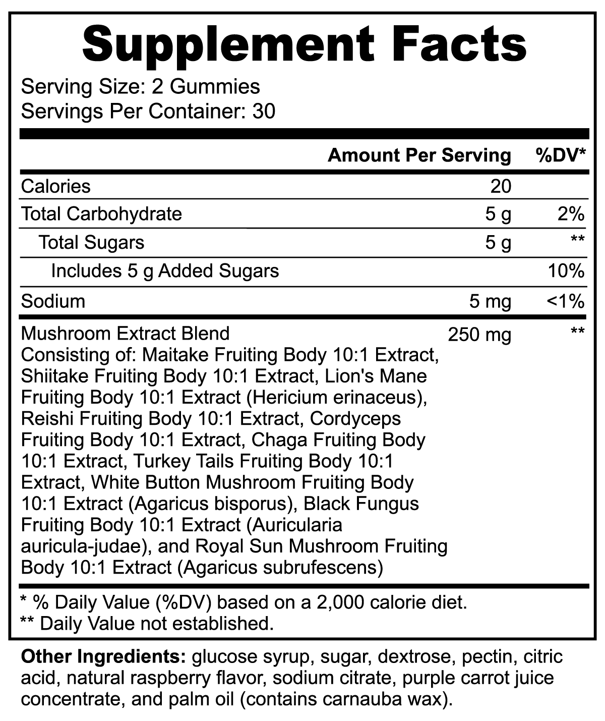 Mushroom Extract Blend - 10